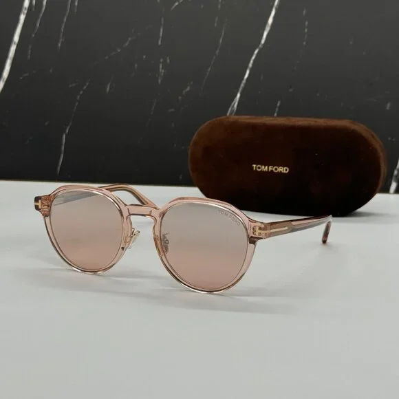 NEW TOM FORD TF974/K 74Z WOMEN ROUND PINK SUNGLASSES TOM FORD - Picture 2 of 9
